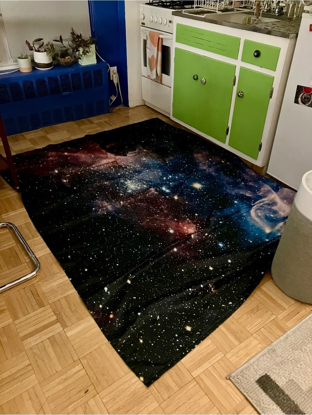 Galaxy Starfield Tapestry Wall Hanging - Multicolor Nebula
